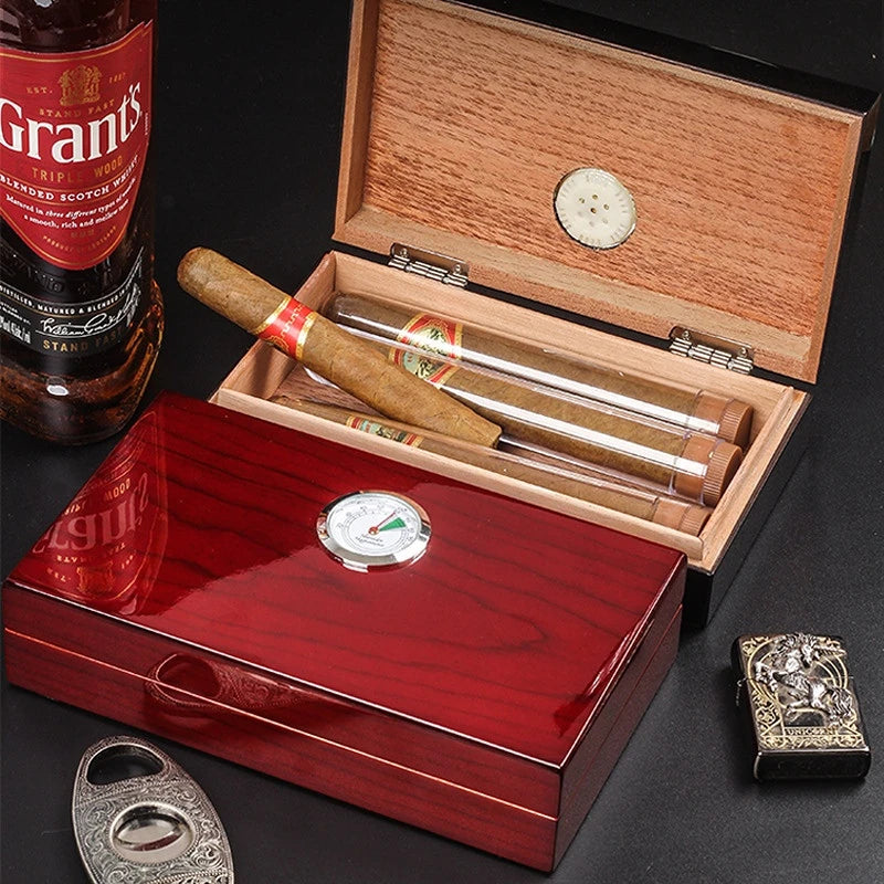 Cedar Wood Cigar Humidor Case