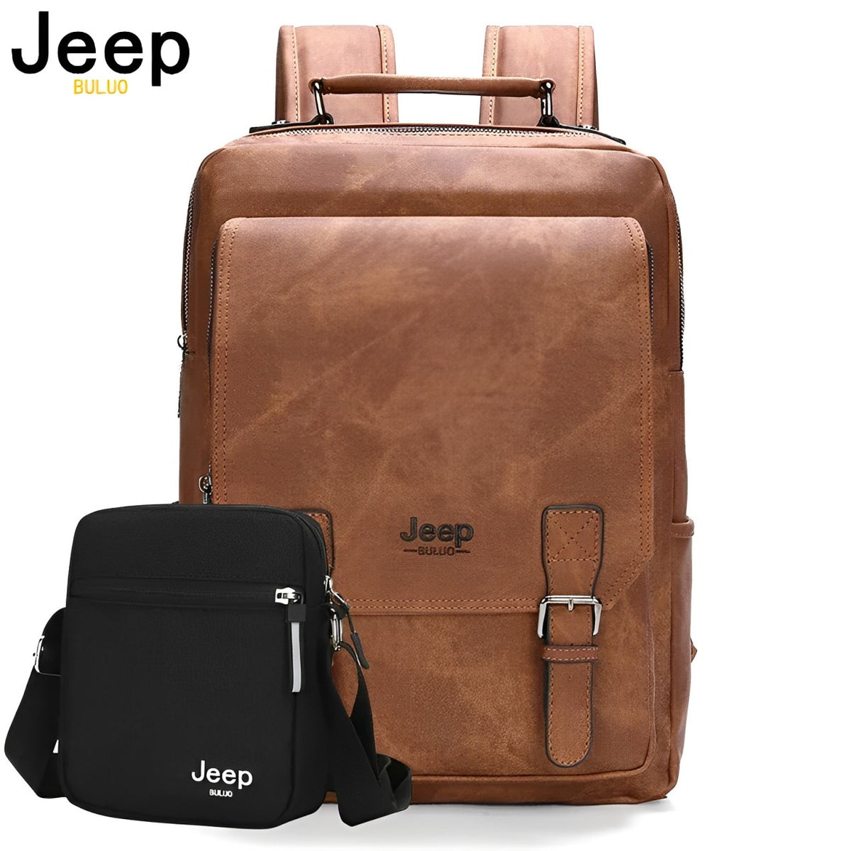Jeep Buluo Laptop Business Leather Bag